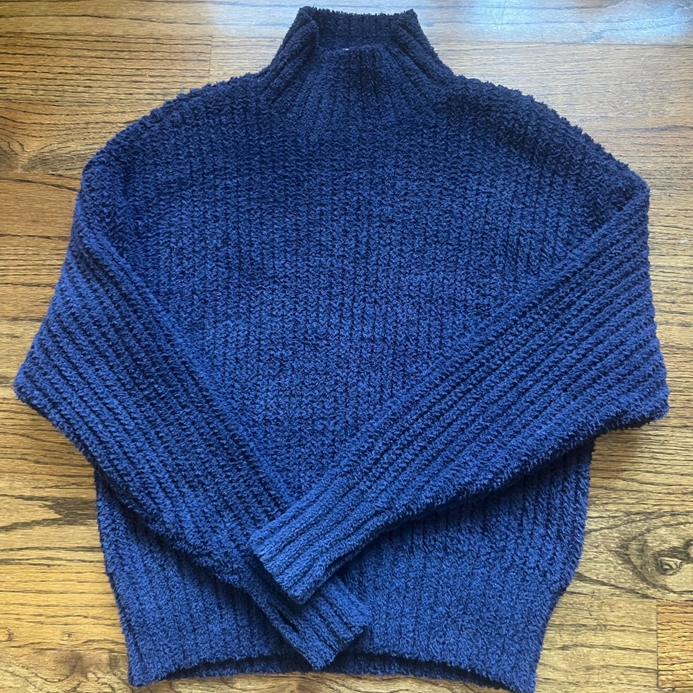 Aerie Womens Deep Blue Turtleneck Sweater